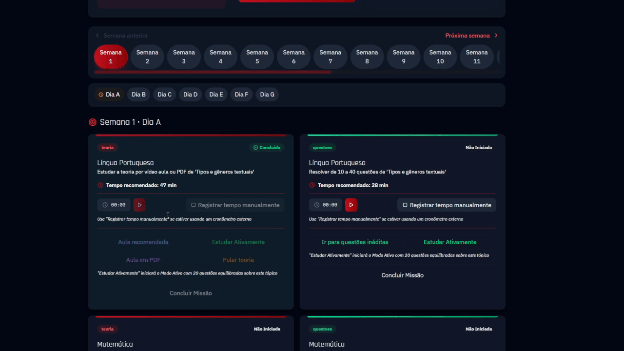 Plano de Estudos Inteligente Personalizado